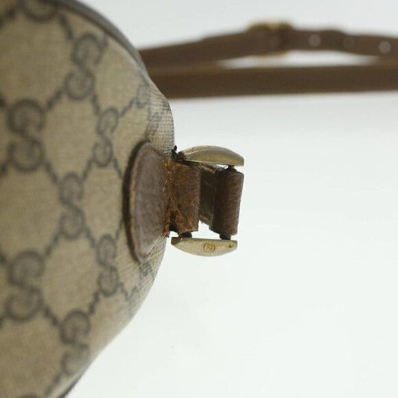 GUCCI GG Canvas Web Sherry Line Shoulder Bag Beige Red Green - Picture 8 of 15